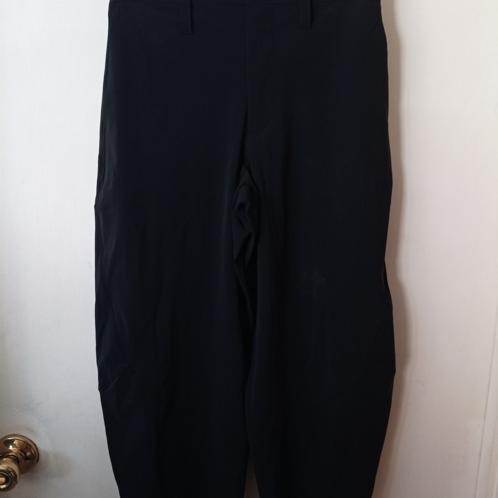 Black Straight-Leg Trousers